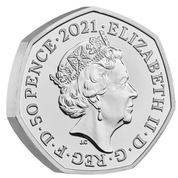 2021 UK 100 Years of Insulin 50p Brilliant Uncirculated Coin