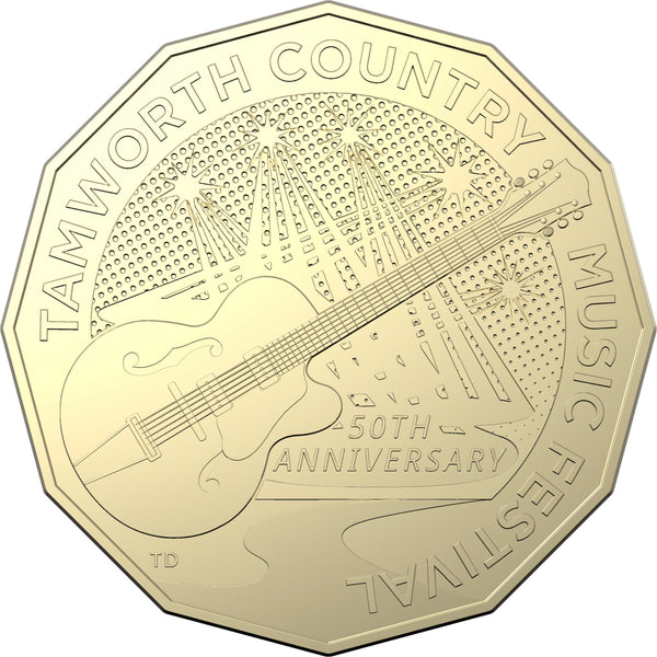 2022 Tamworth Country Music Festival 50c Carded Coin