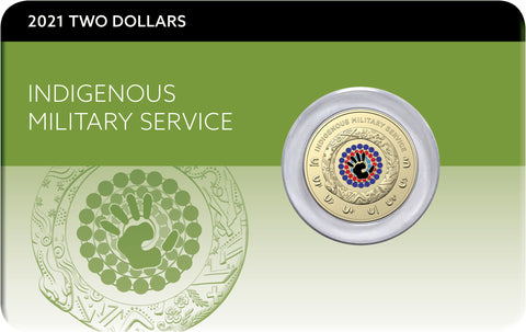 2021 Indigenous Military Service Two Dollar Downies Card
