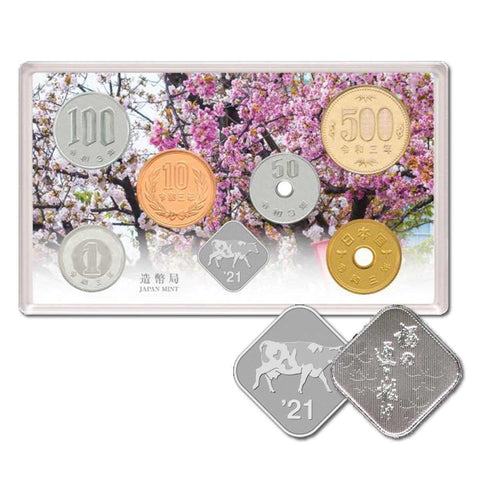 2021 Japan Cherry Blossom UNC 6 Coin Set