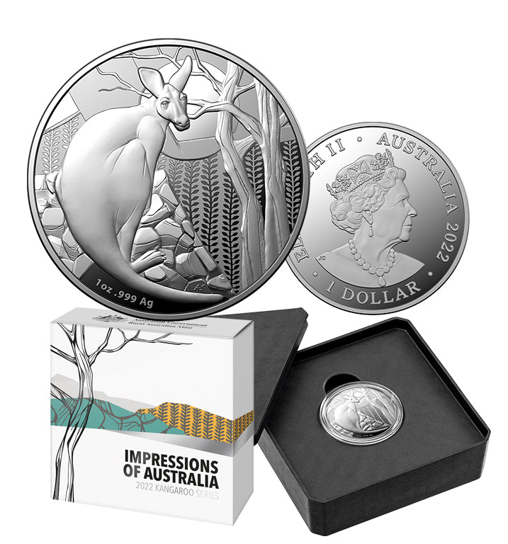 2022 Kangaroo Series $1 1oz Silver Proof Coin