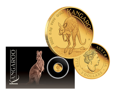 2022 Miniature Kangaroo $2 Gold Coin