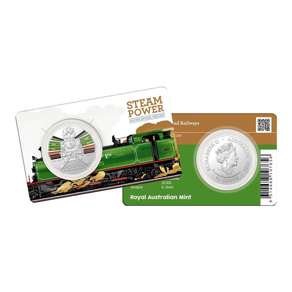 2022 Australian Steam Trains - NSW Maitland 50c Coloured Uncirculated Coin