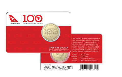 2020 Qantas Centenary $1 Card (Official Licenced Product)
