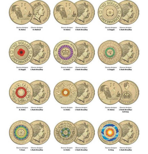 2018 30TH Anniversary of the $2 Dollar 12 Coin Folder