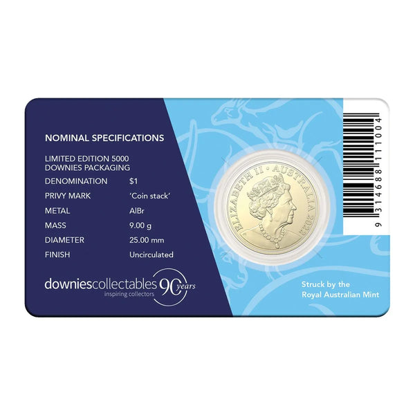 2022 Downies 90th Anniversary $1 Roos 'Coin Stack' Privymark Coin Pack