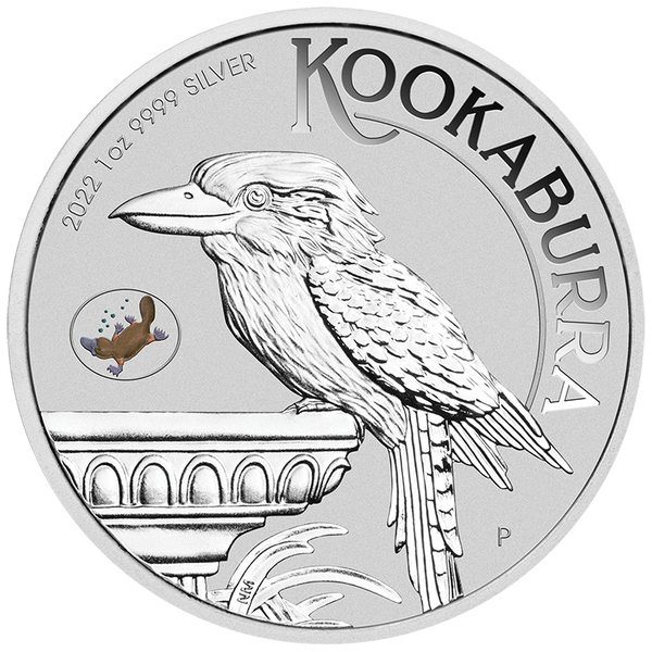 2022 Sydney Money Expo 1oz Coloured Kookaburra w/Platypus Privy