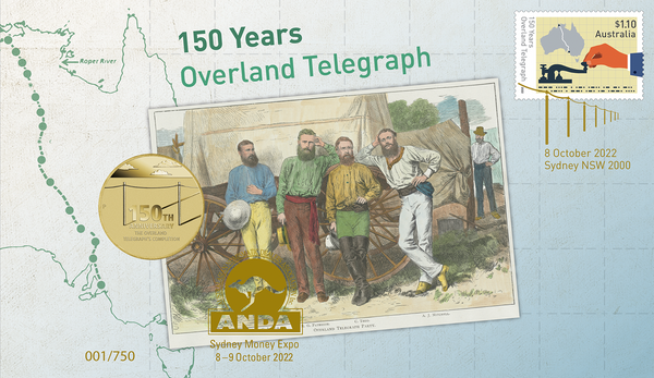 2022 Sydney Money Expo PNC Trio - Overland Telegraph RAM, Overland Telegraph PM, Wallal Centenary