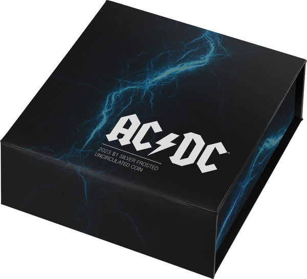2023 AC/DC $1 Silver Frosted Uncirculated Coin