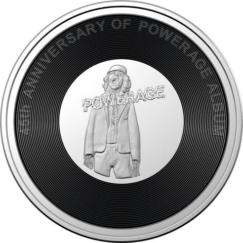 2023 AC/DC 45th anniversary of Powerage 20c Coloured Unc Coin