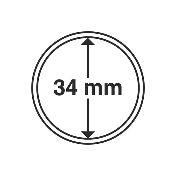 Lighthouse Coin Capsules 34mm (pack of 10)