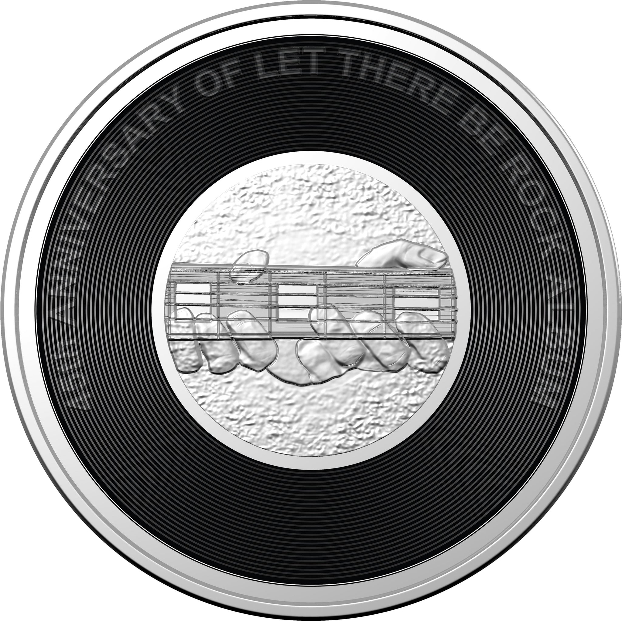 2022 AC/DC 45th Anniversary of Let There Be Rock 20c Coloured Unc Coin