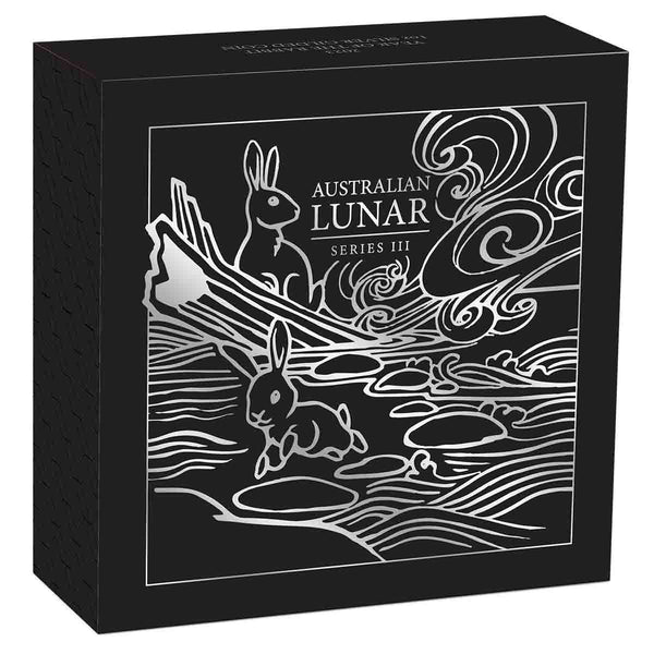2023 Australian Lunar Series III Year of the Rabbit 1oz Silver Gilded Proof