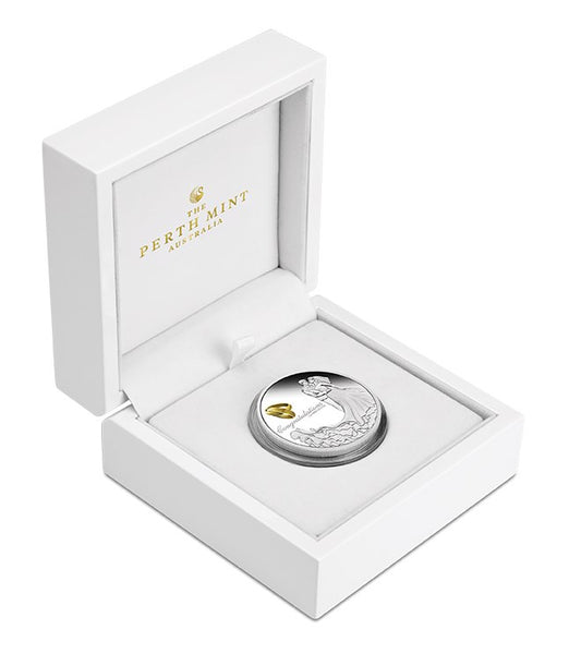 2023 Wedding Gold Guilded Silver 1oz Proof Coin