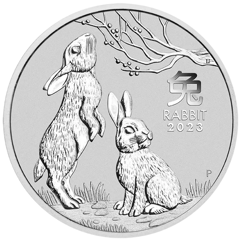 2023 Year of the Rabbit 1/2oz .9999 Silver Bullion 50c Coin – Lunar Series III