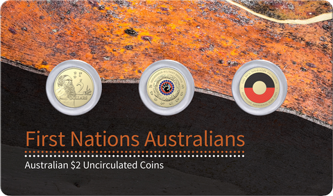2021 First Nations Australians $2 Set of 3 coins