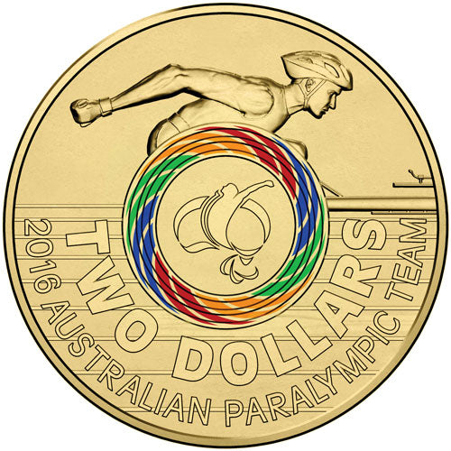 2016 Olympic Ring $2 Cotton & Co Roll (Paralympic)