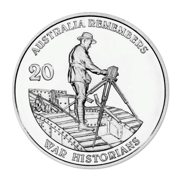 2011 Australia Remembers 'War Historians' 20c Unc Coin in Card