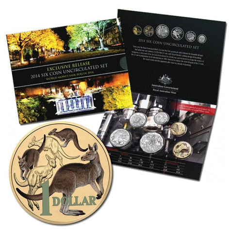 2014 Royal Australian Mint Uncirculated Mint Set, World Money Fair Berlin