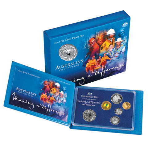 2003 Australia's Volunteers - RAM Proof 6 Coin Set