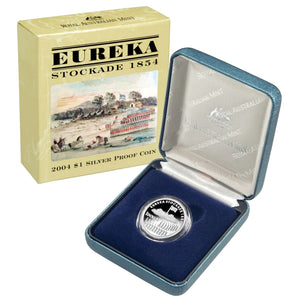 2004 Eureka Stockade $1 Silver Proof Coin