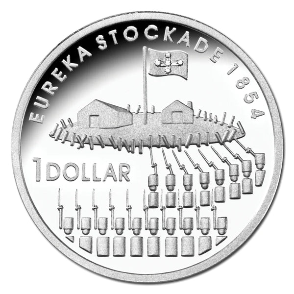 2004 Eureka Stockade $1 Silver Proof Coin