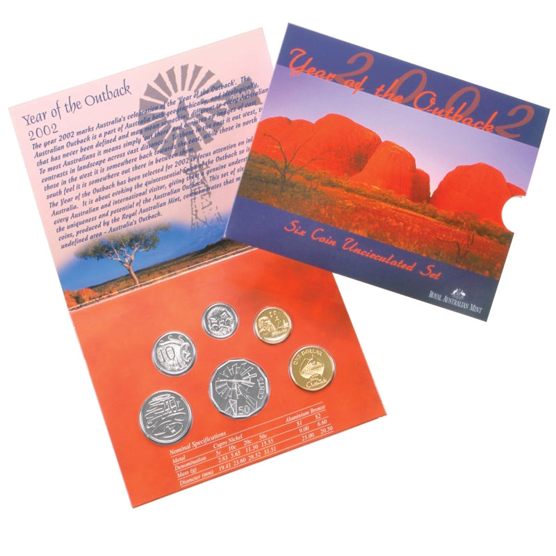 2002 Year of the Outback RAM 6 Coin Unc Set