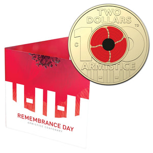 2018 Armistice $2 'C' Mint Mark on Card