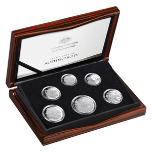 2020 Fine Silver Six Coin Proof Year Set - 6th Portrait A New Effigy Era