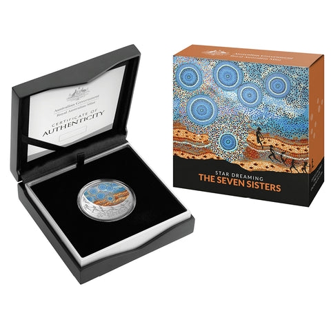 2020 Star Dreaming - The Seven Sisters $1 Coloured 1/2 oz Silver Uncirculated Coin