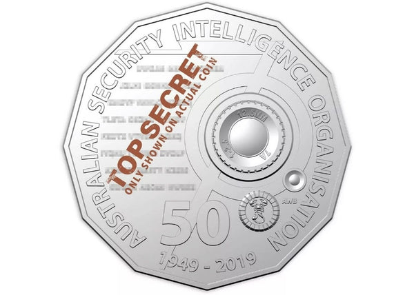 2019 ASIO Spies & Spooks 50c Carded