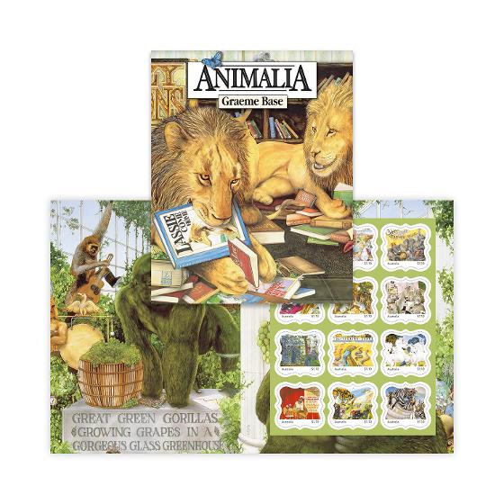 Animalia Bundle – Stamp Pack, Postal Numismatic Cover with 20c Coin and Paperback Book