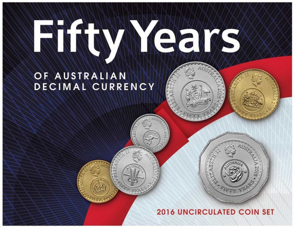 2016 50th Anniversary of Decimal Currency in Australia Uncirculated Mint Set