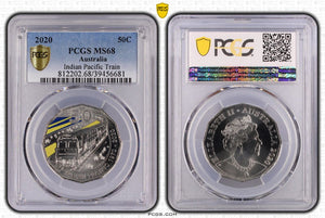 2020 Indian Pacific 50c PCGS MS68