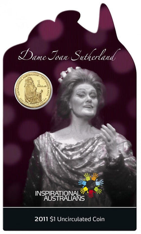 2011 Inspirational Australians $1 Carded - Dame Joan Sutherland