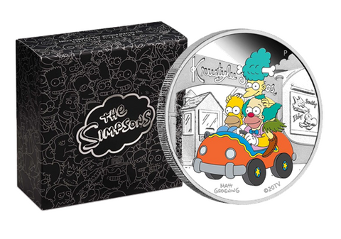 2022 Krustylu Studios 1oz Silver Proof Coloured Coin