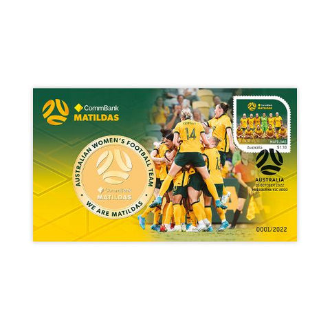 2022 Matildas Stamp and Medallion Cover