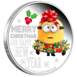 2019 MINION MADE – Season's Greetings 1oz Silver Proof Coin