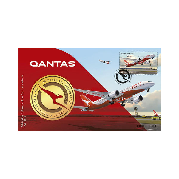 2020 Qantas 100 years Spirit in the Sky Medallion PNC