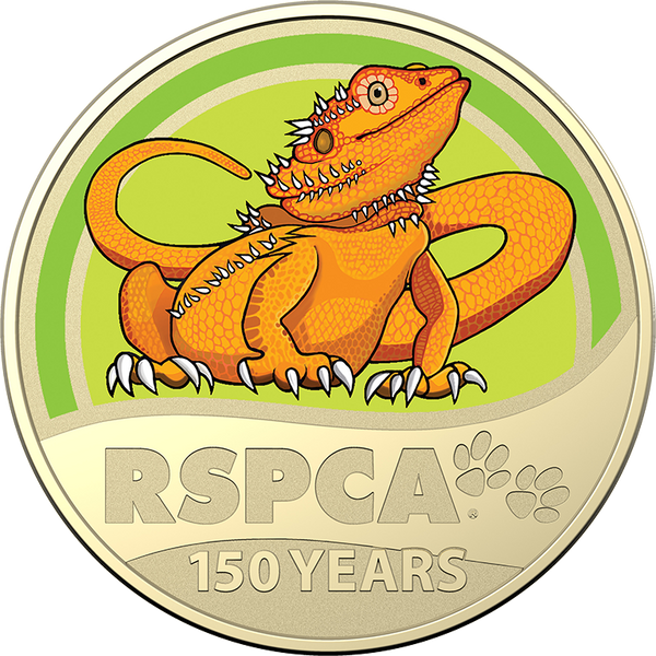 2021 RSPCA Australia 150th Anniversary 'Lizard' $1 Carded