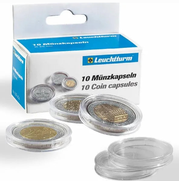 Lighthouse Coin Capsules 33mm (pack of 10)