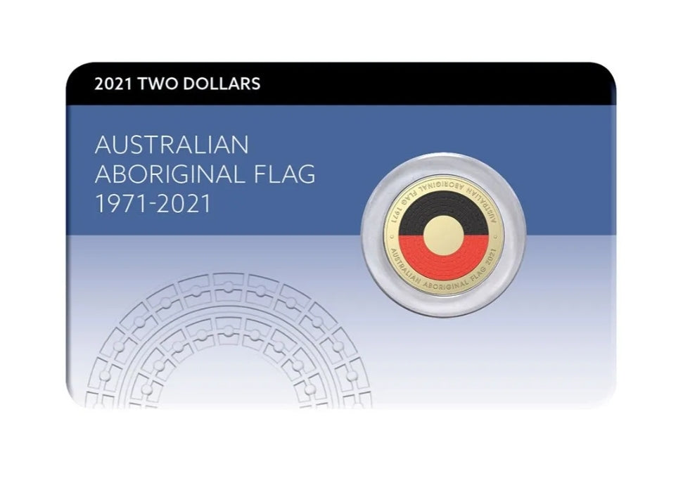 2021 Aboriginal Flag $2 Coloured Uncirculated Coin