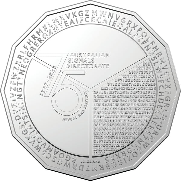 2022 Australian Signals Directorate 75th Anniversary 50c UNC Coin