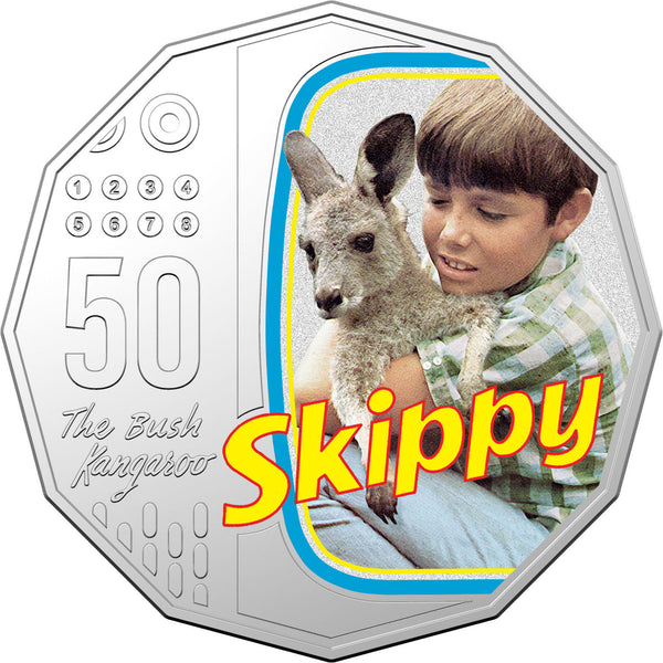 2020 Skippy the Bush Kangaroo PNC with Coloured 50c