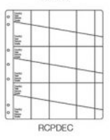 VST Coin Pages - 30 Pocket Mixed Sizes Per Page Pk10