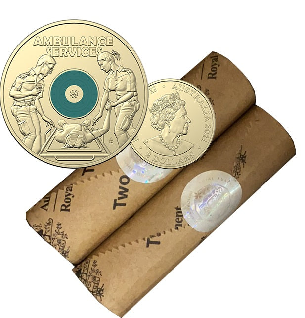 2021 Ambulance Services $2 Royal Australian Mint Roll