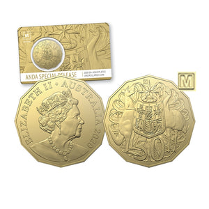2020 ANDA 50c Gold Plated with M Privymark