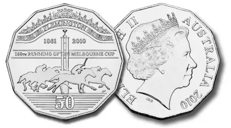 2010 Melbourne Cup 150th Anniversary 50c PNC