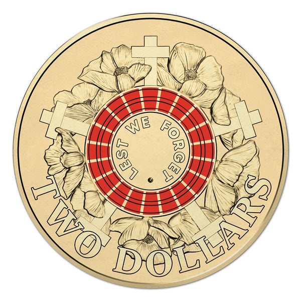 2015 Australian $2 Lest We Forget - PCGS Grade: MS65