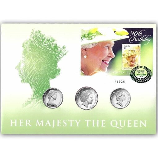 2016 Queen Elizabeth II 90th Birthday Three Coin Prestige PNC